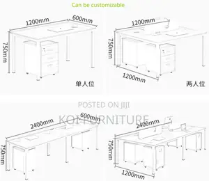 Office Desk : 1.2M Minimalist White Office Desk