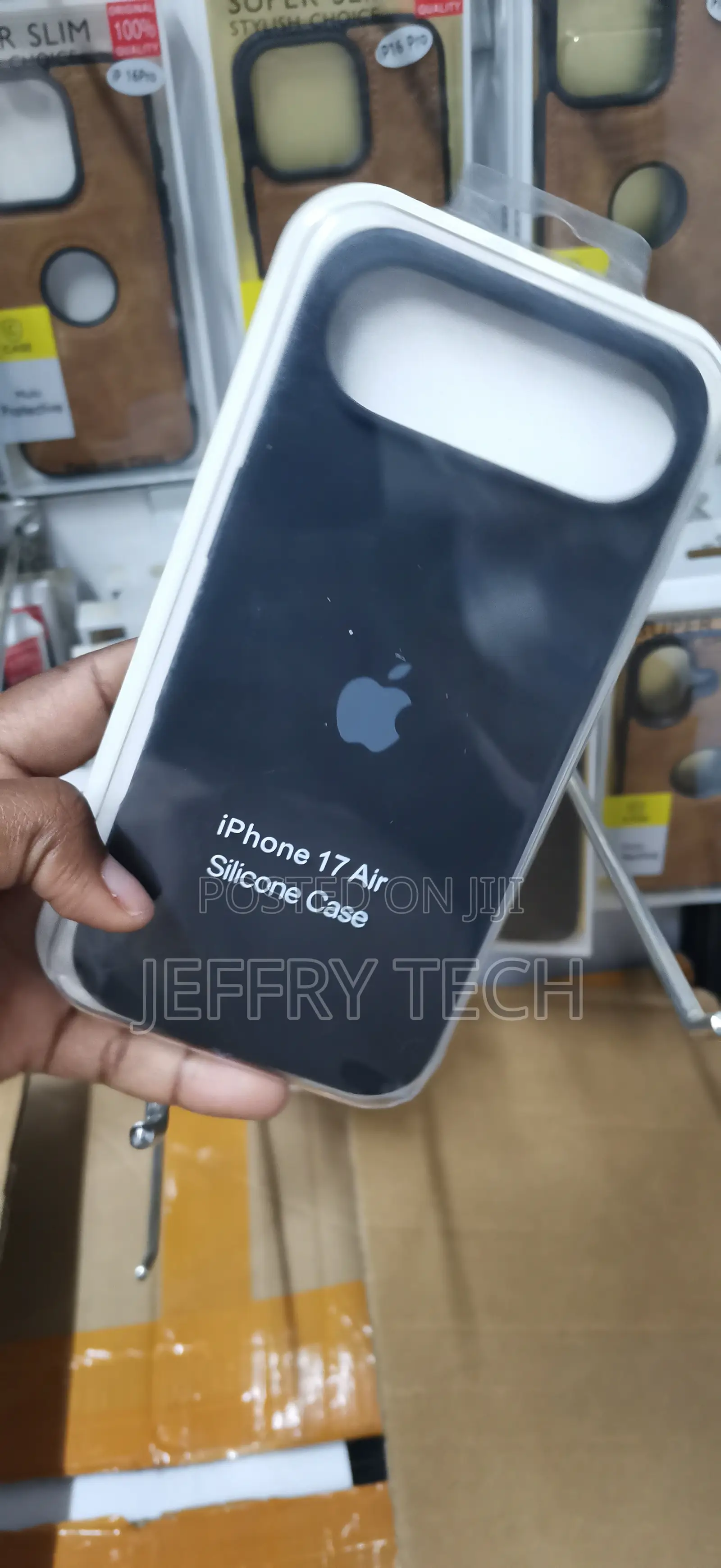 "iPhone 17 Air Silicone Case,"black Third-Party Accessory