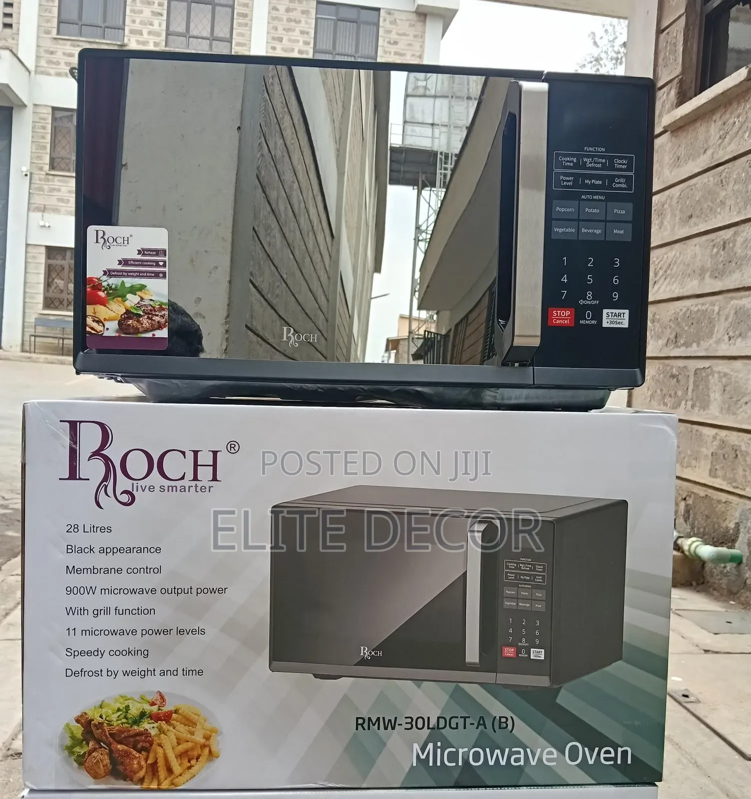 Roch 30L Manual Microwave Oven With Grill – Mechanical Controls