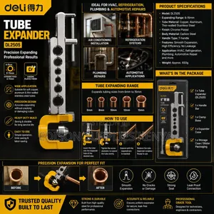 Pipe Flaring Tools Set Deli Tube Expander Die Swaging Pipe Swagger