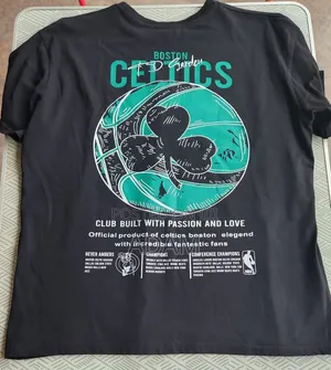 Boston Celtics Black Graphic T-Shirt