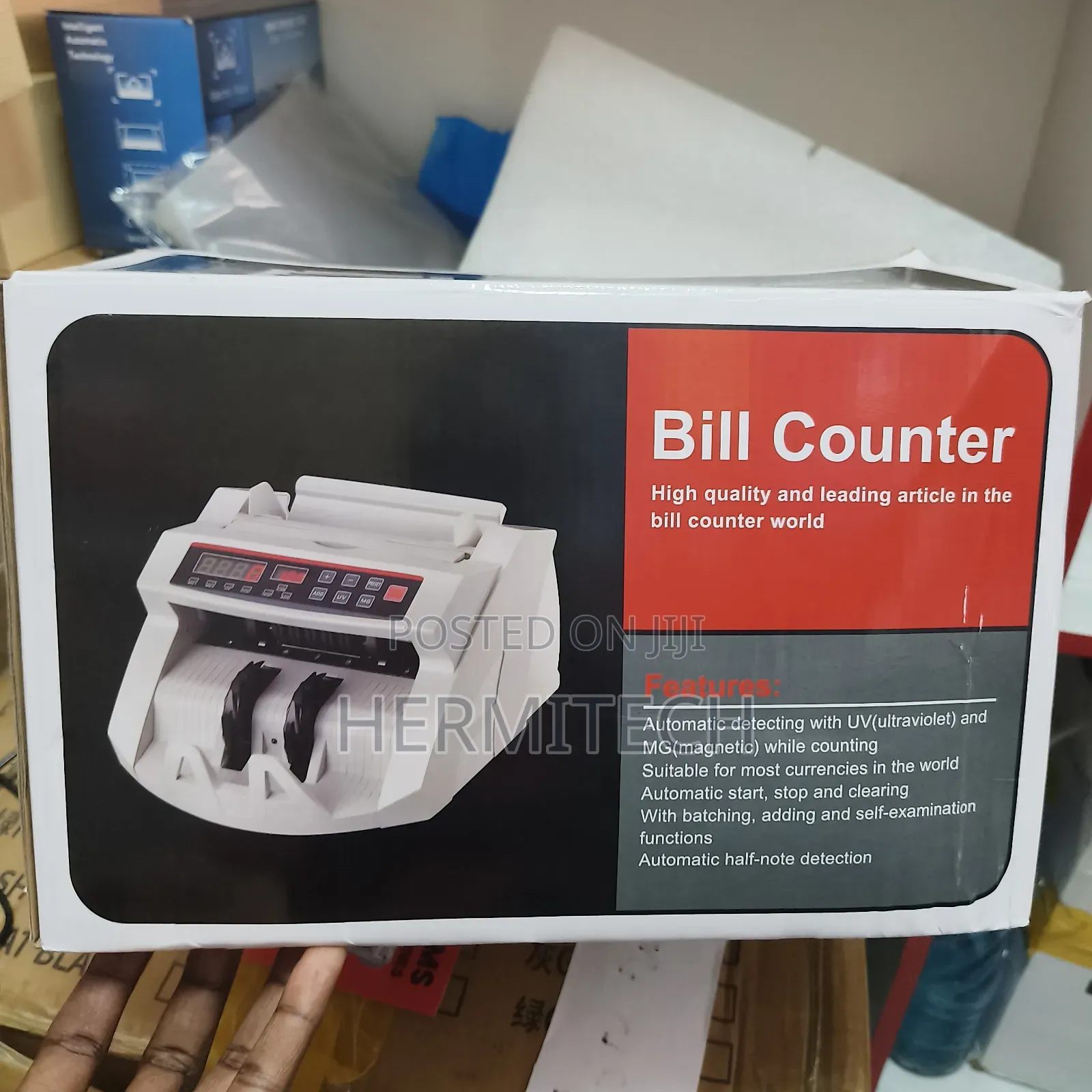 High Quality and Reliable Bill Counter Machine Detects Fake Currency