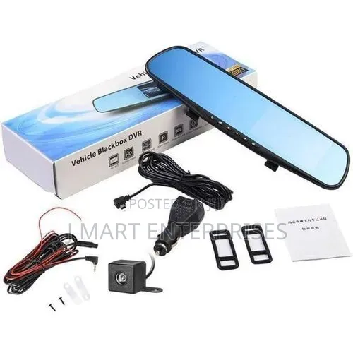 VEHICLE BLACKBOX DVR, 4.3" Screen With Front and Rear View Camera