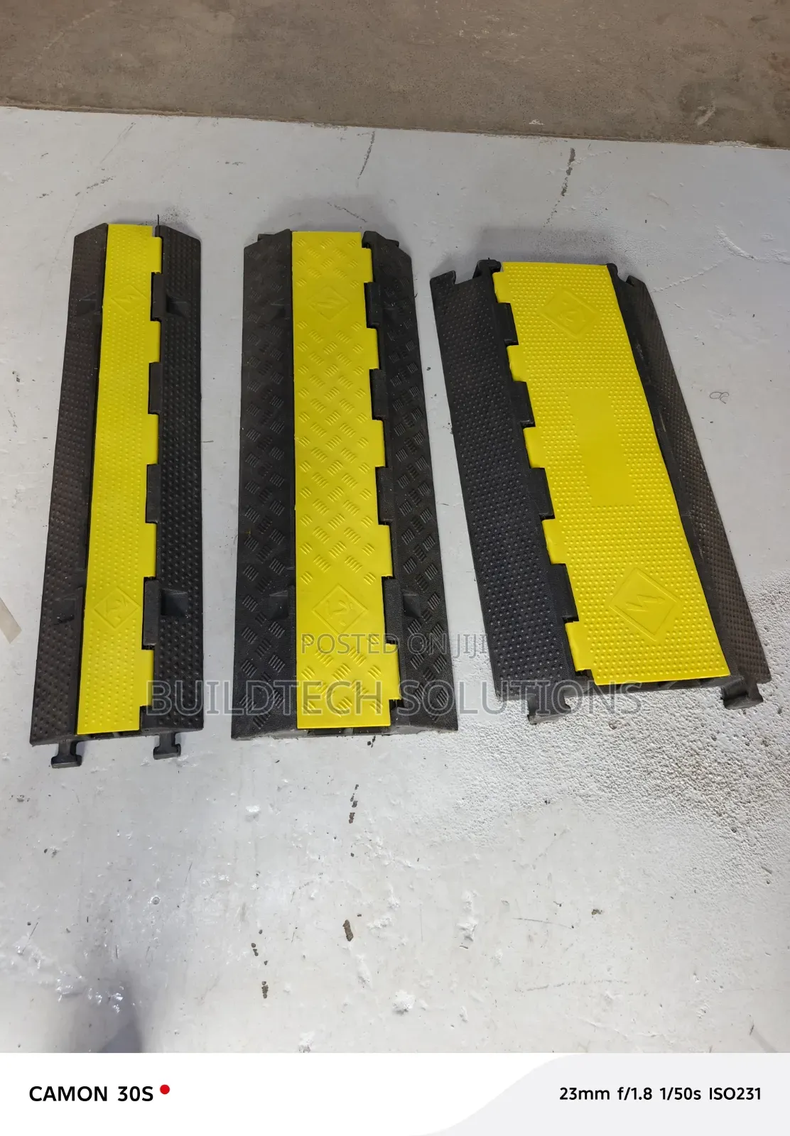 Heavy Duty 2channel Cable Protector in Industrial Area