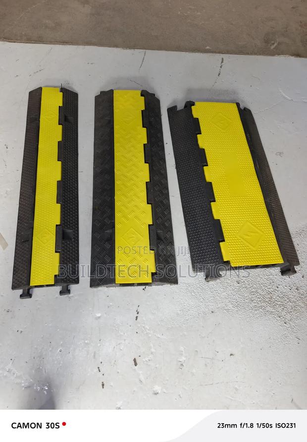 Heavy Duty 2channel Cable Protector in Industrial Area
