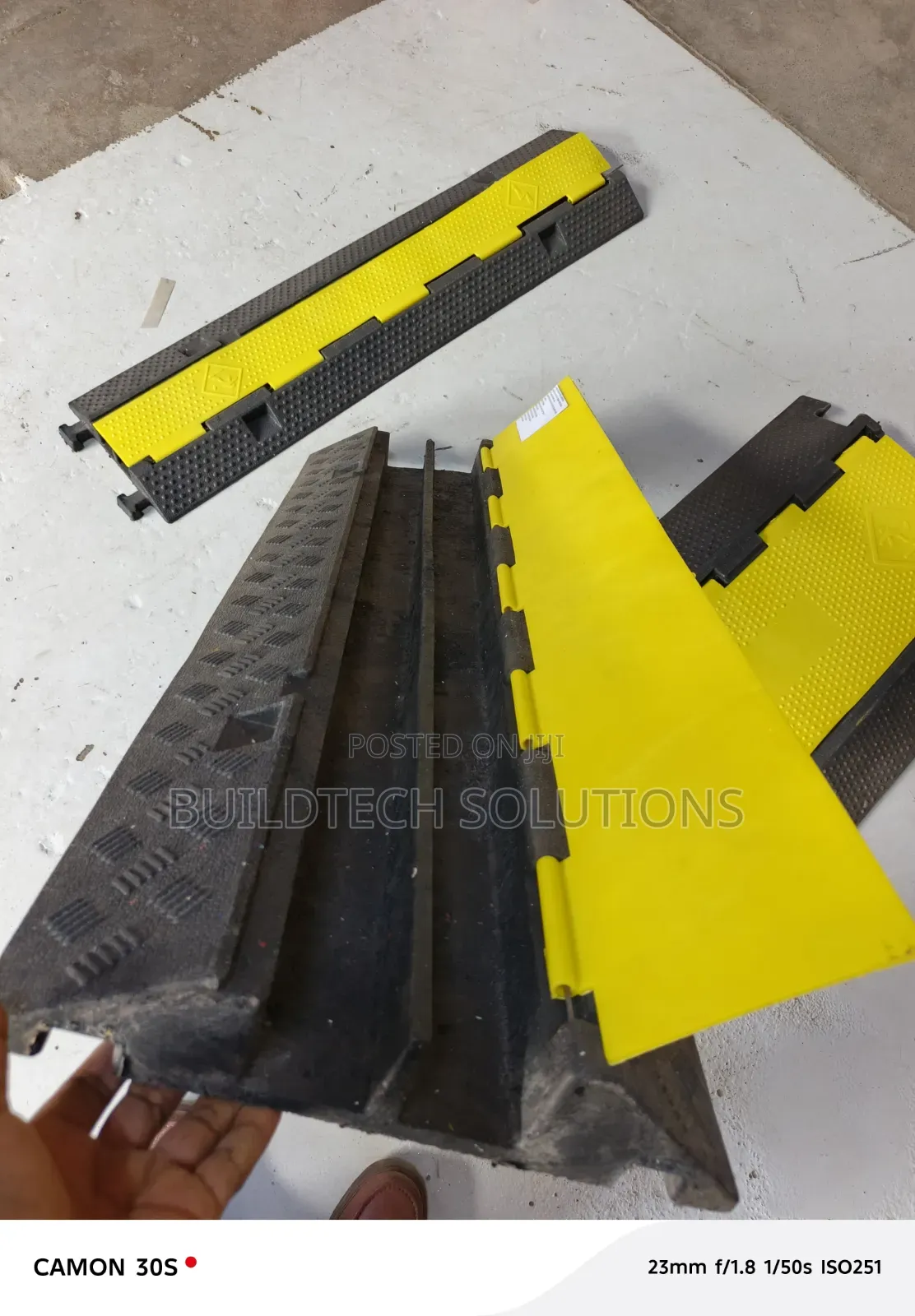 Heavy Duty 2channel Cable Protector in Industrial Area