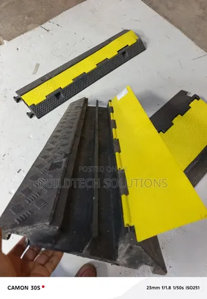 Heavy Duty 2channel Cable Protector in Industrial Area