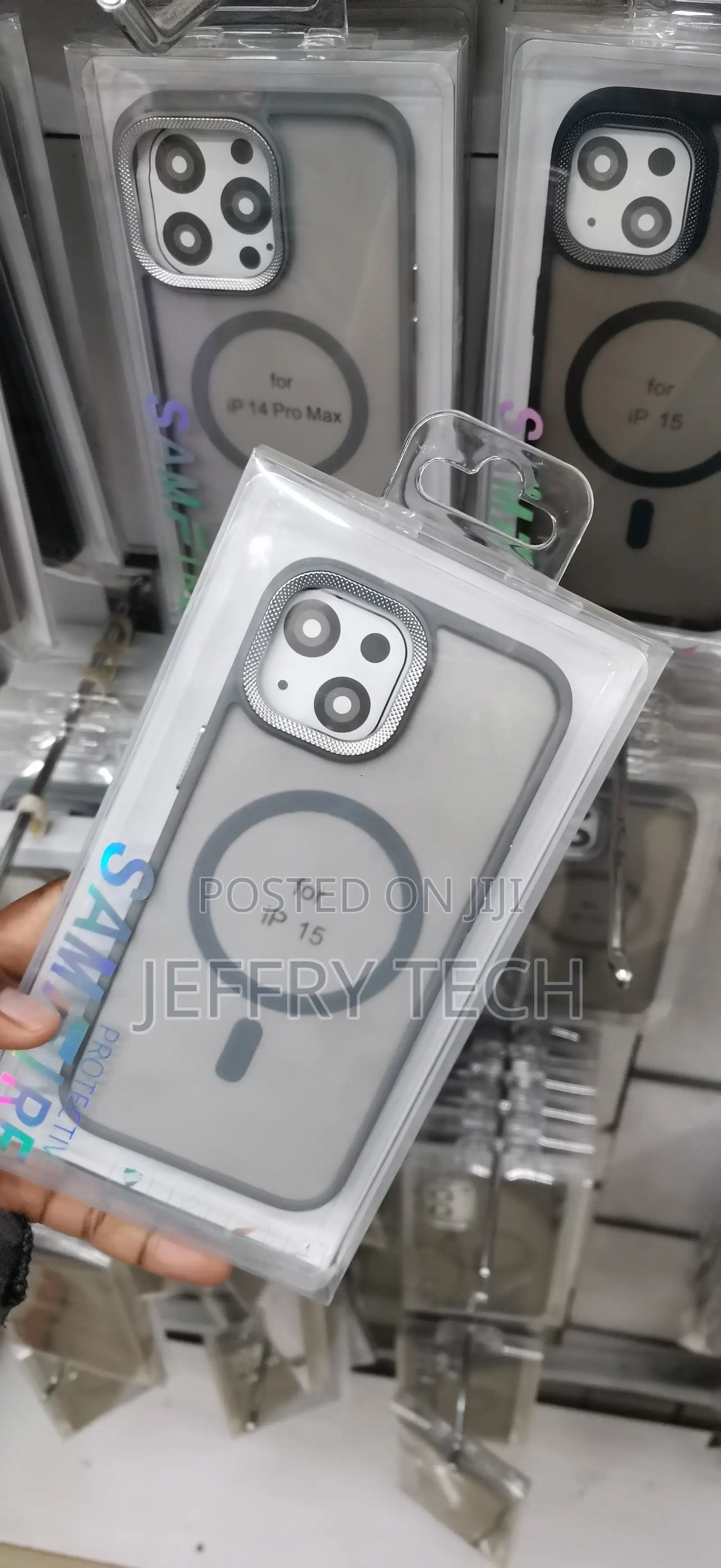 iPhone 15 Samfire Translucent Matte MagSafe Protective Case