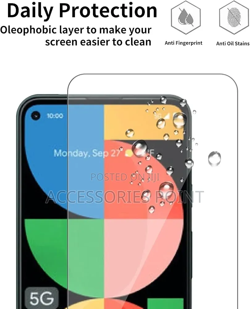 Google Pixel 8Pro,8,7Pro,7,7A,6Pro,6,5,4aXl,4a,3aXl UV Screenprotector