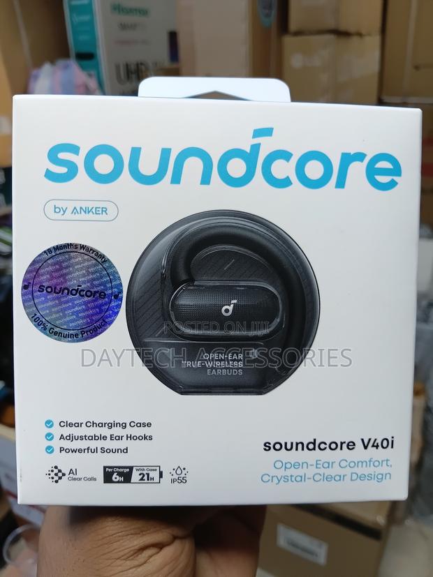 The Soundcore V40i Open-Ear True-Wireless Earbuds by Anker. - thumbnail 2