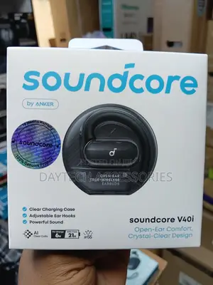 The Soundcore V40i Open-Ear True-Wireless Earbuds by Anker.