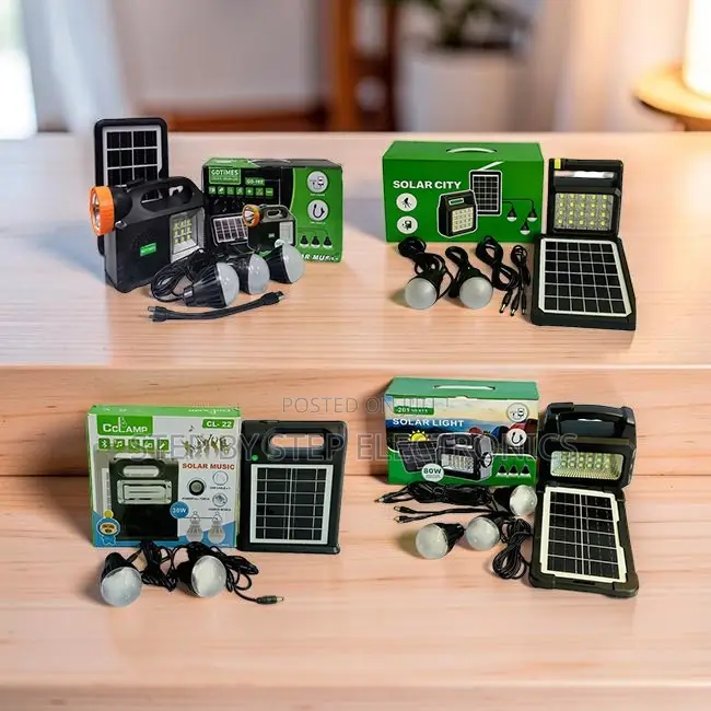 Energy-Saving Portable Home Solar Lighting System Kits With Led Bulbs