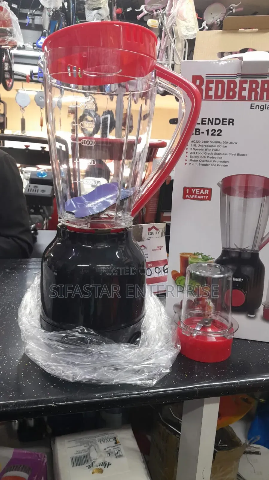 Redberry Blender 2 in 1 1.5l