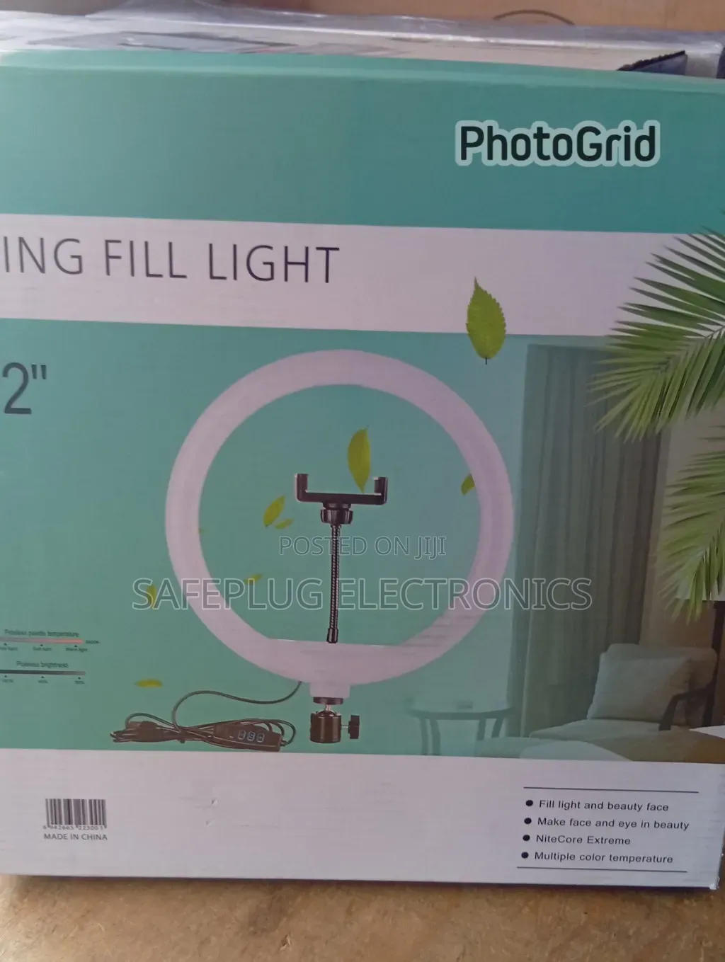 LED Ring Light With Phone Holder for Video Recording