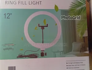 LED Ring Light With Phone Holder for Video Recording