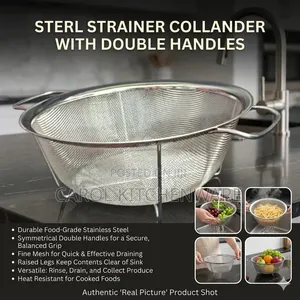 24 Cm Stainless Steel Strainer / 24 Cm Colander