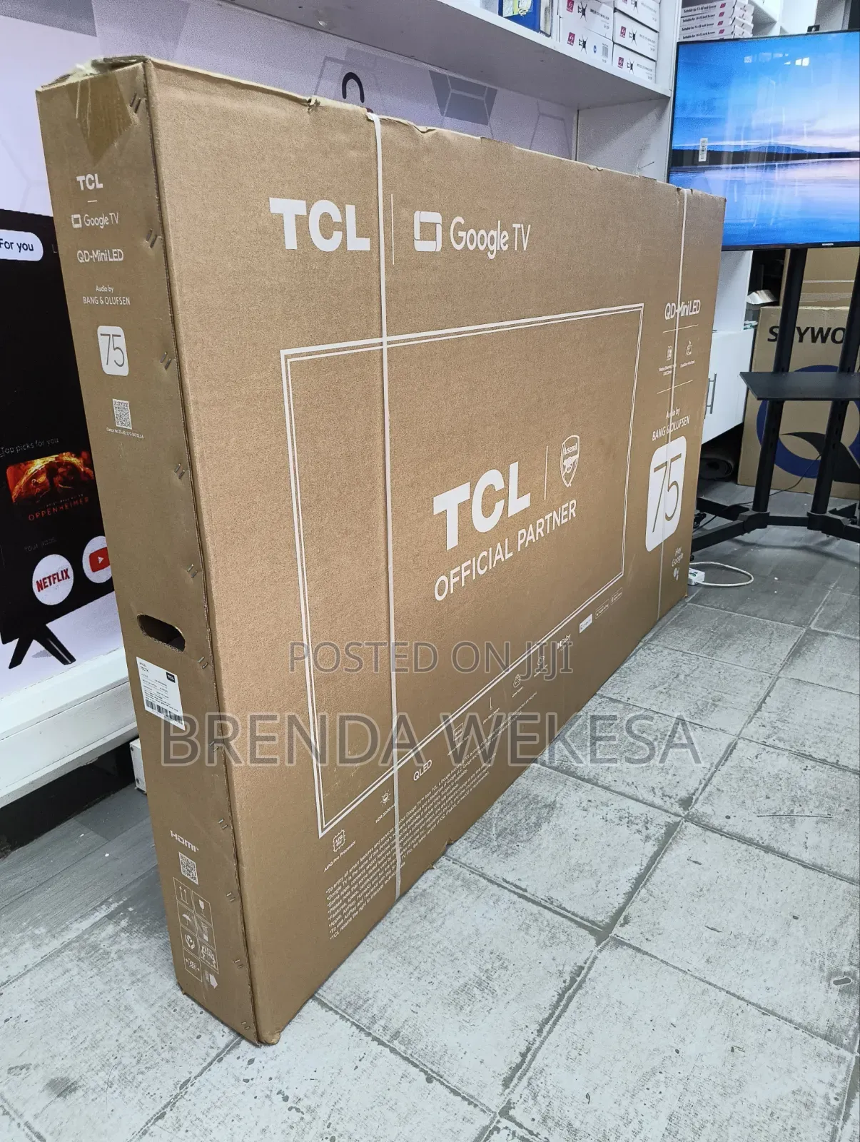 TCL 75 Inch QD-MiniLED Smart TV 75C7K – HDR, 144 Hz,