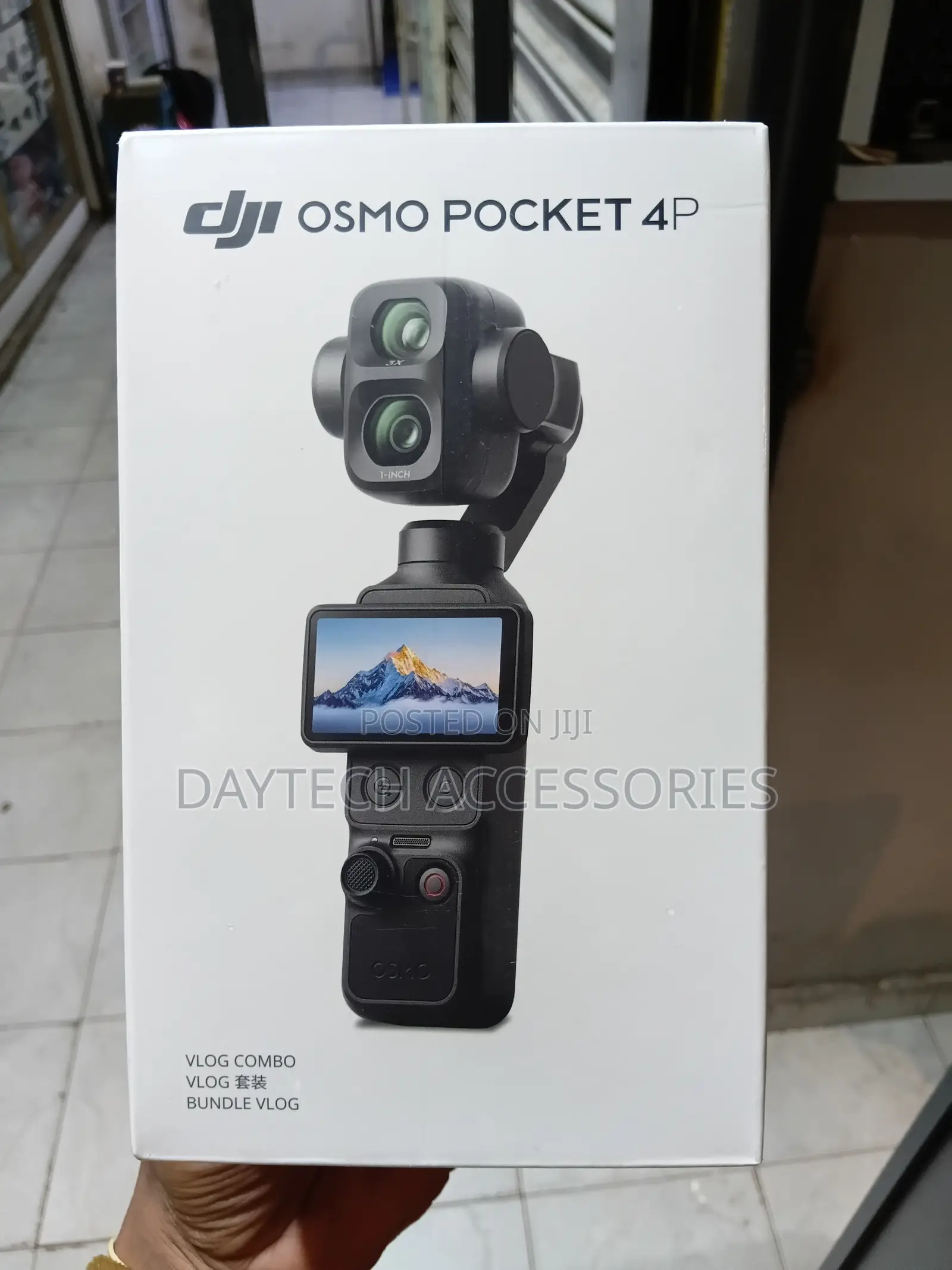 The DJI Osmo Pocket 4P Vlog Combo Compact Dual-Lens Gimbal Camera.