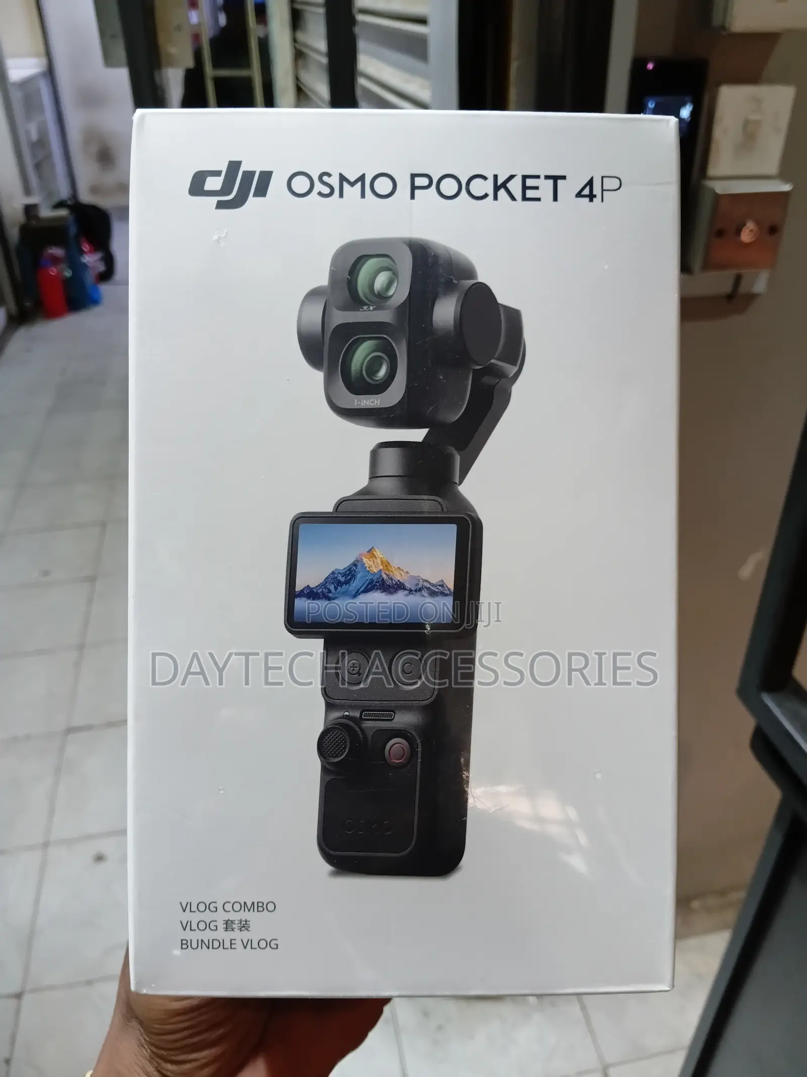 The DJI Osmo Pocket 4P Vlog Combo Compact Dual-Lens Gimbal Camera.