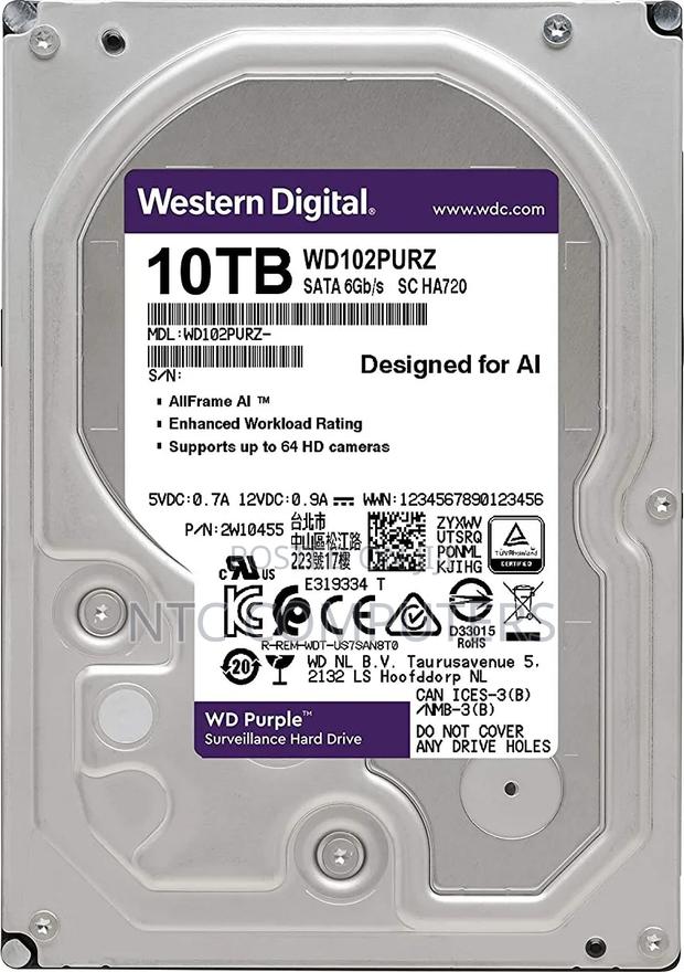 Wd Surveillance Hardisk 10Tb