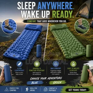 Foot Press Sleeping Mat, Camping Sleeping Pad With Inbuilt Pump