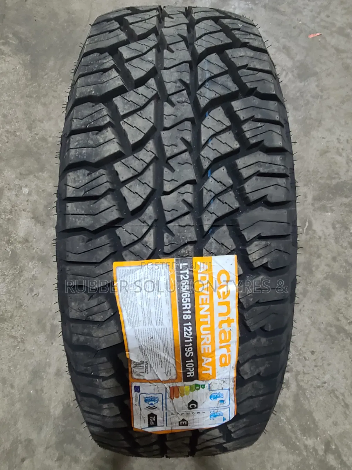Lt 265 /65 R18 Centara Tyres Adventure a/T All-Terrain 10pr