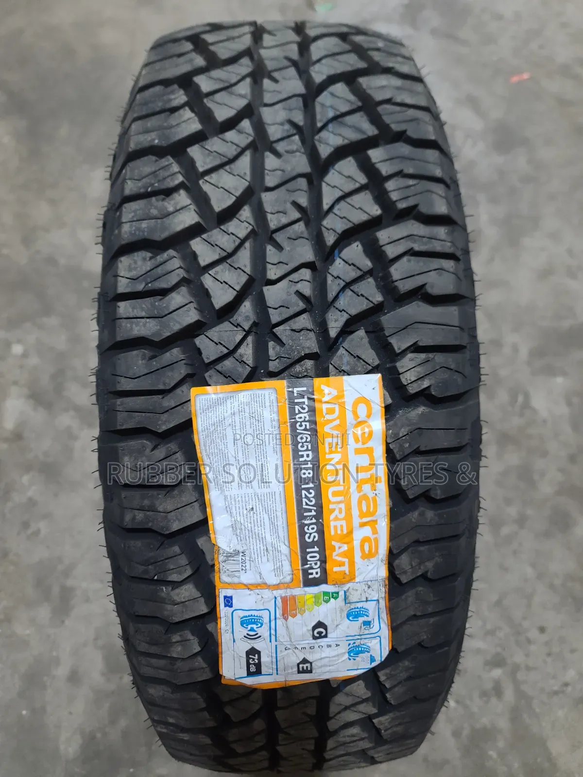 Lt 265 /65 R18 Centara Tyres Adventure a/T All-Terrain 10pr