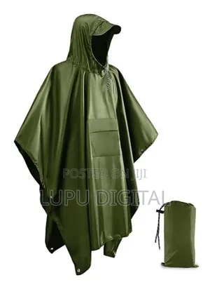 Rain Coat Ponchos -Perfect for Hiking and Outdoors Blue,green and Blac