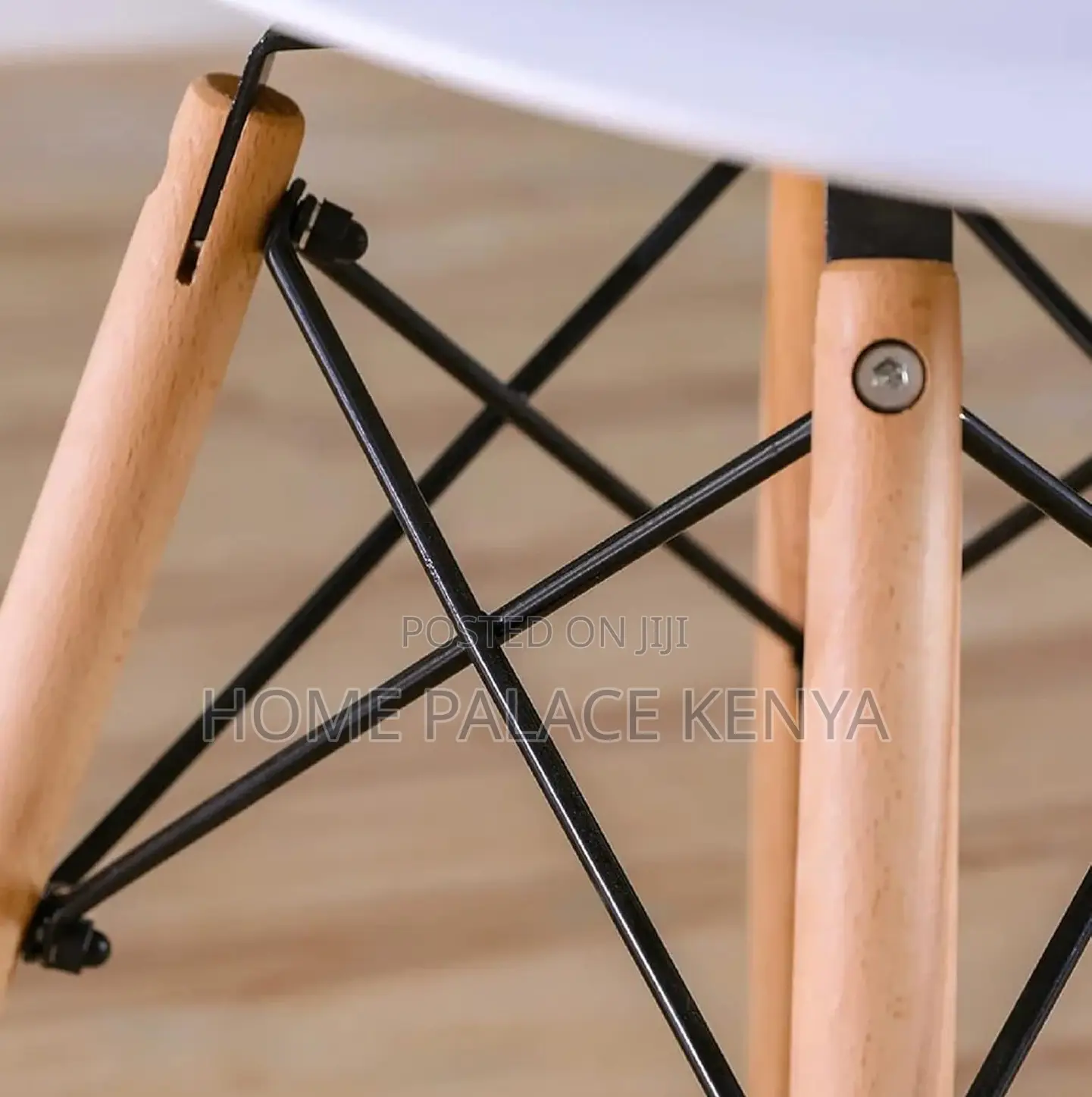 Dining Table: Scandinavian Eiffel Inspired White Chair