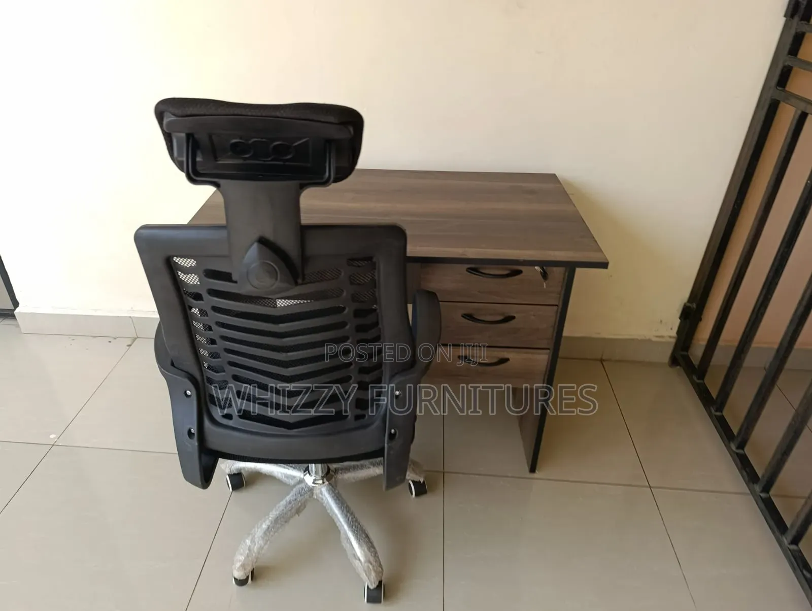 Office Desk + Mesh Chair