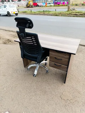 Office Desk + Mesh Chair