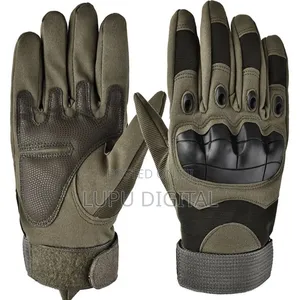 Full-Finger Gloves Brown, Green and Black