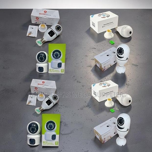 Smart Rotating Single Dual Lens Wifi Bulb Cameras-Wholesale Price