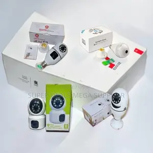 Modern Rotating Single Dual Lens Wifi Bulb Cameras-Wholesale Price