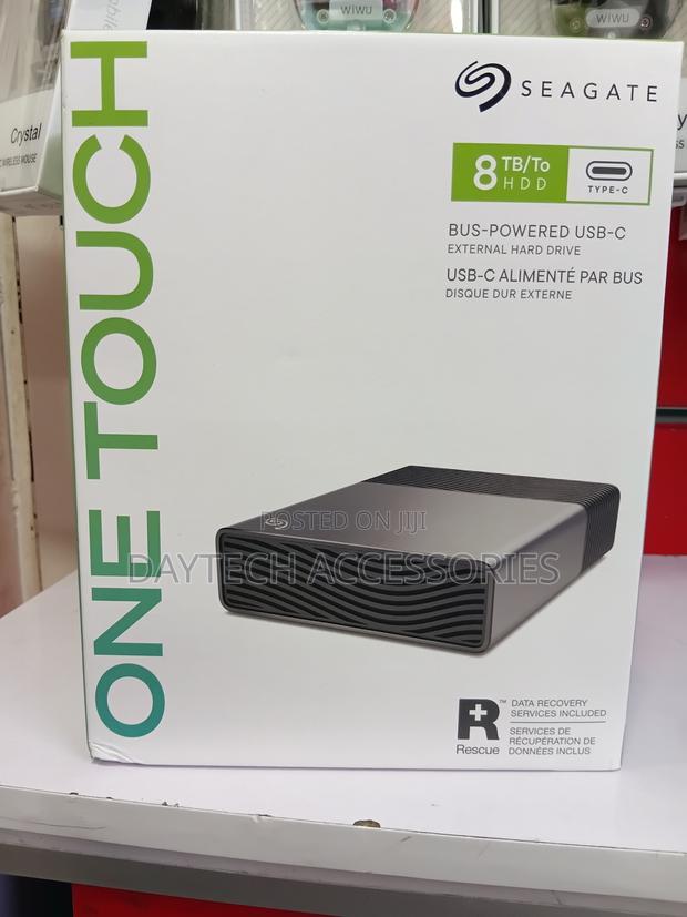 The Seagate One Touch 8TB USB-C Desktop External Hard Drive. - thumbnail 2