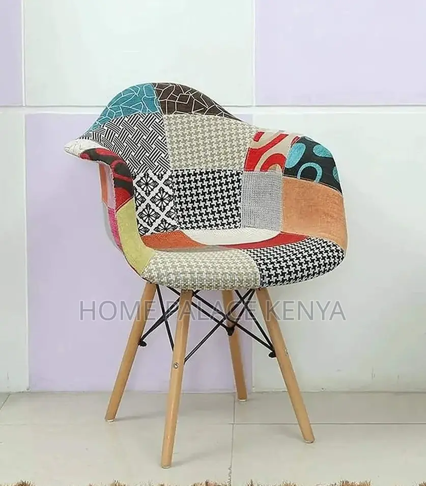 Home Chair: Tribal Artistic Fabric Patchwork Dining Chair