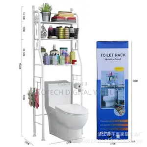 Stainless Steel Three-Tier Toilet Rack