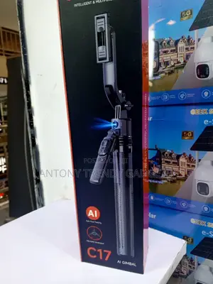 C17 360° AI Auto Face Tracking Tripod With Bluetooth Remote