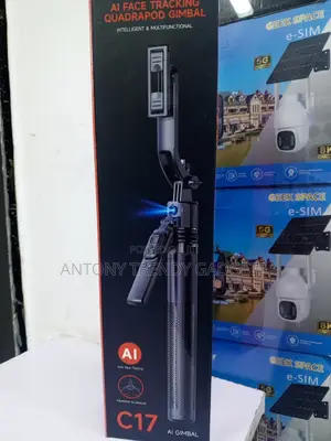 C17 360° AI Auto Face Tracking Tripod With Bluetooth Remote