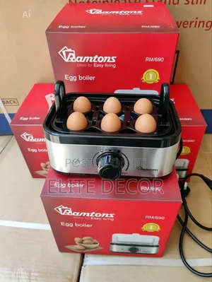 Ramtons RM/690 Egg Boiler – 6 Eggs Electric Cooker With Soft, Medium