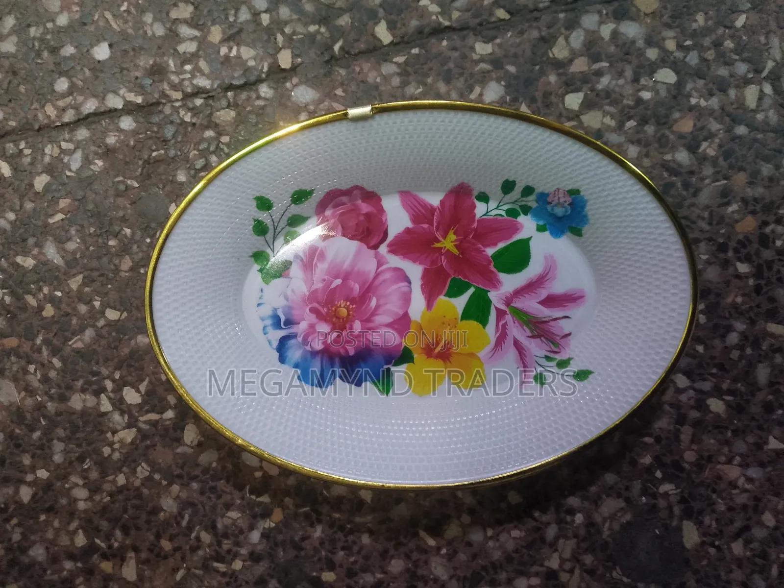 6pc Plastic Oval Plate / Platter Tray