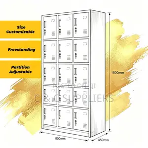 15-Locker Staff Room Storage Cabinet.