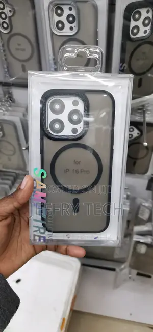 iPhone 16 Pro, Featuring a Translucent Black Finish Cover