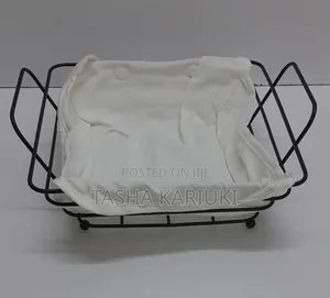 *METALLIC Fruit,bread,deco Holder Basket//palette With Cloth