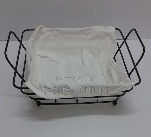 *METALLIC Fruit,bread,deco Holder Basket//palette With Cloth