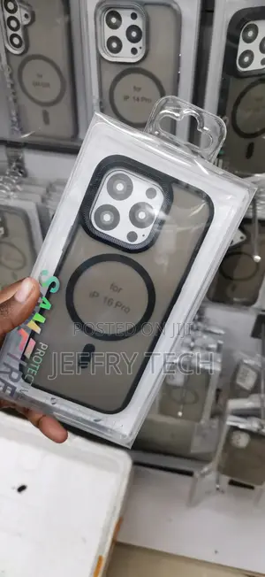 iPhone 16 Pro, Featuring a Translucent Black Finish Cover