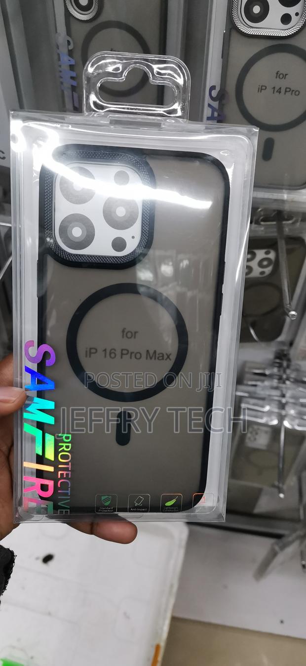 iPhone 16 Pro Max Featuring a Black Bumper Cover - main view