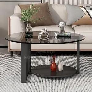 Centre Table: Tinted Glass Center Decor Coffee Table