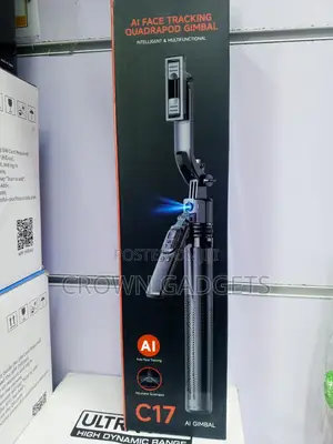 C17 AI Face Tracking Phone Gimbal With 360° Auto Rotation
