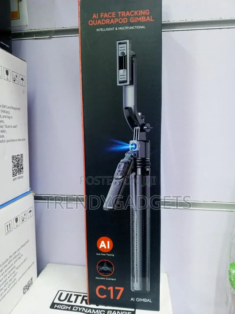 C17 AI Face Tracking Phone Gimbal With 360° Auto Rotation